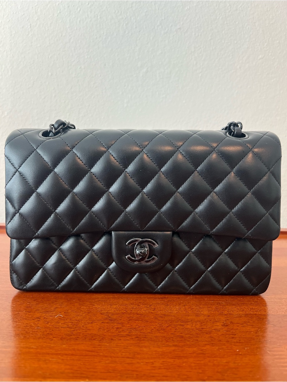 Chanel Lambskin Quilted Double Flap